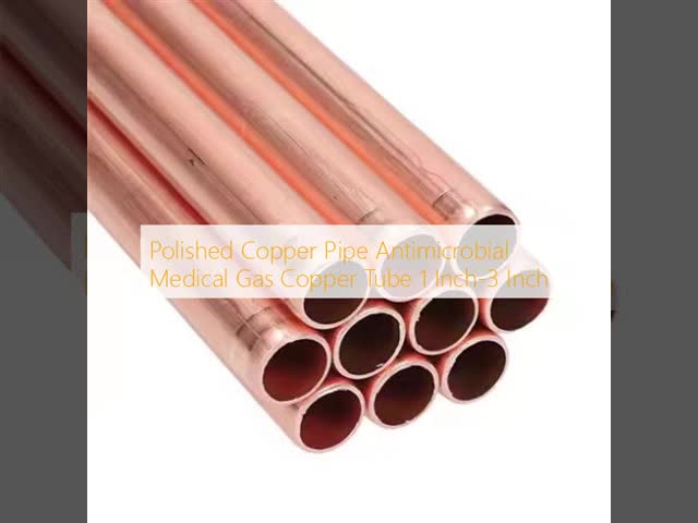Polished Copper Pipe Antimicrobial Medical Gas Copper Tube 1 Inch-3 Inch