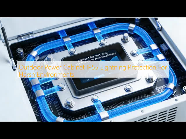 Industrial Outdoor Power Cabinet | IP55 Protection, 40KA Lightning Protection & Natural Cooling System