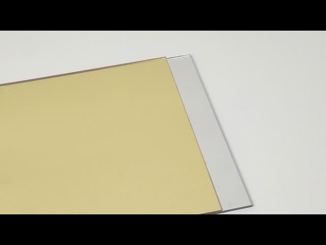 Gold Mirror Acrylic Sheet 4ft X 8ft Size Perspex Mirror Panels OEM