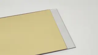 Gold Mirror Acrylic Sheet 4ft X 8ft Size Perspex Mirror Panels OEM