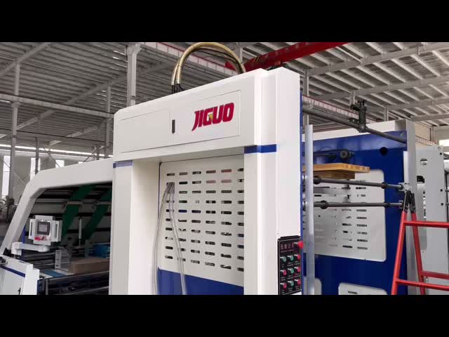 JIGUO FMZ-1300 Automatic Flute Laminating Machine Max Laminating Size 1300mm×1250mm Economic Speed 0-100sheets/min Bottom Paper Thickness A/B/C/E Flute 3/4/5 Layer