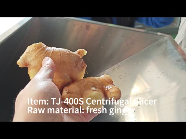 Highly Accurate Centrifugal Ginger Slicer 1000kg/H With 12-Station Cutting Head For Food Processors