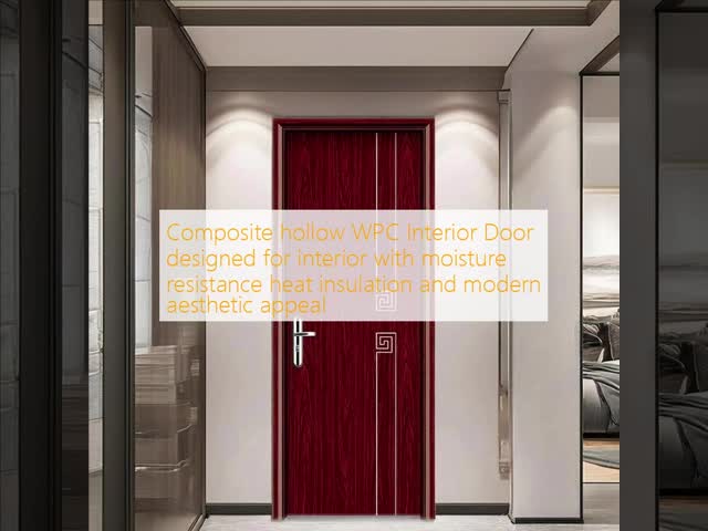 Durable Moisture Resistant WPC Hollow Door with Heat Insulation and Termite Resistant for Residential Commercial Use