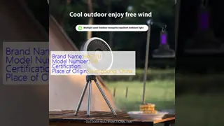 Multifunctional Portab Outdoor Camping Fan With Mosquito Repelle And Ambient Light