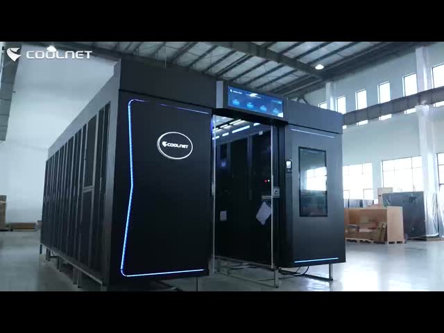 Cold Aisle Containment Prefabricated Modular Data Center Air Cooling System 48u Cabinet