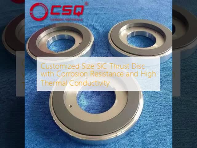 Customized Size SiC Thrust Disc with Corrosion Resistance and Thermal Conductivity for Canned Motor Pumps