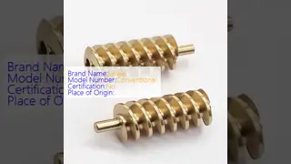 Head Number 2 Worm Shaft And Worm Gear featuring Thread 3 and Low Noise Operation suitable for Precision Machinery