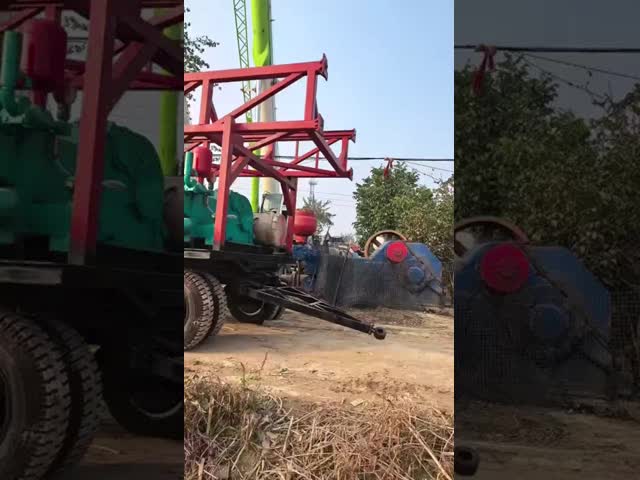 Diesel Engine 1200m Deep Grinding Disc Water Well Drilling Rig With Core Pump