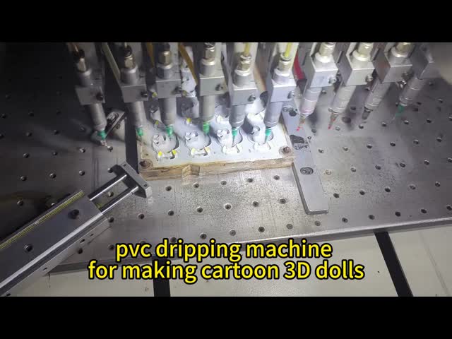 Automatic PVC Label Dripping Machine 18 Colors PVC Dispensing Machine for 2D 3D PVC Keychain Machine