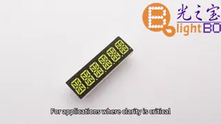 Ultra-Bright White 14-Segment LED Display (6-Digit, for Instrument Panels)