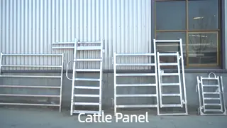 Galvanized 6ft 7ft Heavy Duty Used Metal Cattle Fence Panel For Livestock  Cattle Yard 