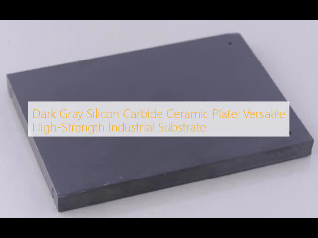 Dark Gray Silicon Carbide Ceramic Plate: Versatile High-Strength Industrial Substrate