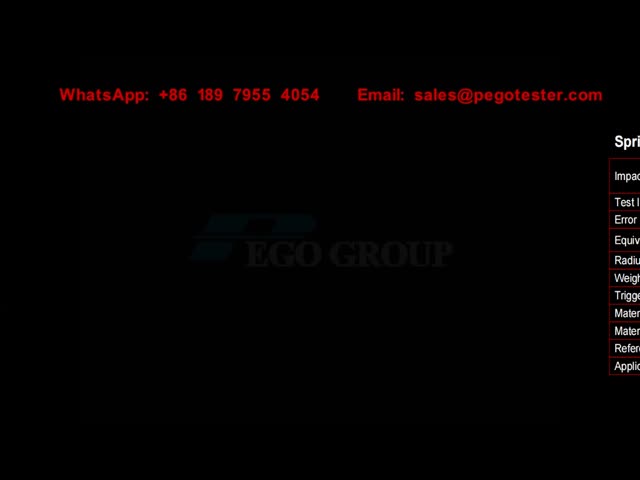 IK04 Spring Hammer Impact Test Equipment with 0.5J Impact Energy and Polyamide Hammer Head Compliant with IEC60320-1