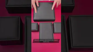 Custom Logo PU Leather Jewelry Box for Wedding Ring Necklace Bracelet from Hanhong