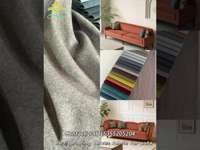 100%Polyester Printing velvet fabric for sofa