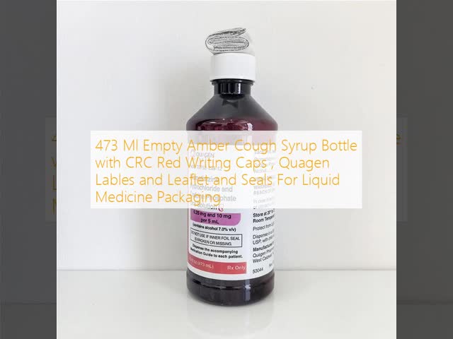 28mm Neck Size 16oz Amber Plastic Bottles Stickers Ideal for Labeling Liquid Medicine Packaging Containers