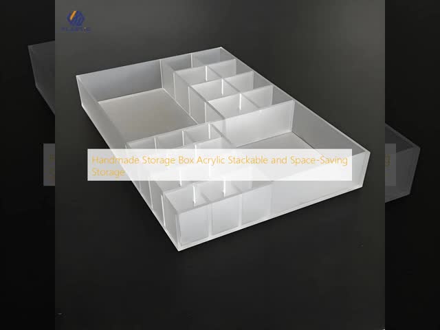 Customized Size Acrylic Storage Box Makeup Organizer Rectangular Shape