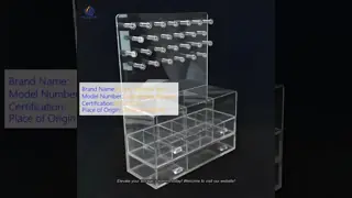 Customized Size Acrylic Storage Box Makeup Organizer Rectangular Shape
