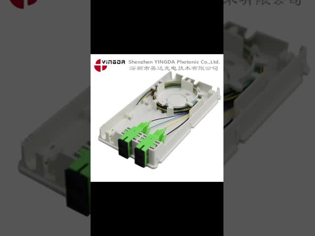 FTTH Terminal Box SC 4Cores LC 8 Core Mini FTTH ABS Plastic White Distribution Wall Outlet Faceplate