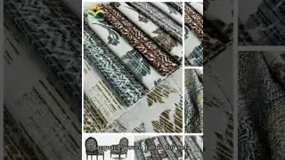 100%Polyester 430GSM Heavy Weight Jacquard Woven Sofa Fabric For Home Decoration