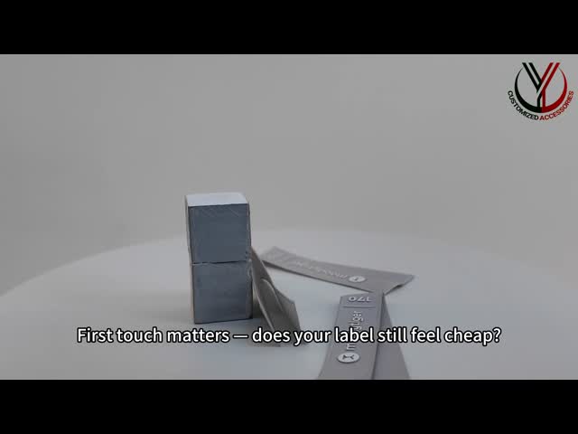 Workwear 0.3mm Silicone Tags Screen Printed Patches On Ribbon Tape