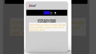 Home Backup Power Energy Storage Lithium Battery System With Smart BMS 48V 100Ah