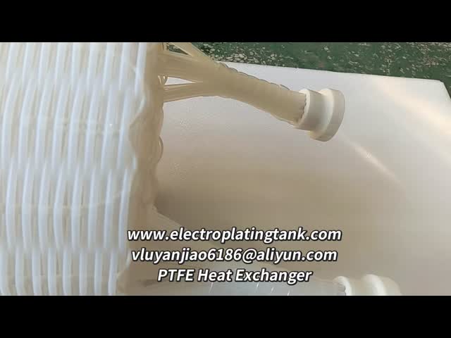 Cylindrical Immersion Tube Type PTFE Fluoroplastic Heat Exchangers for chemical liquid