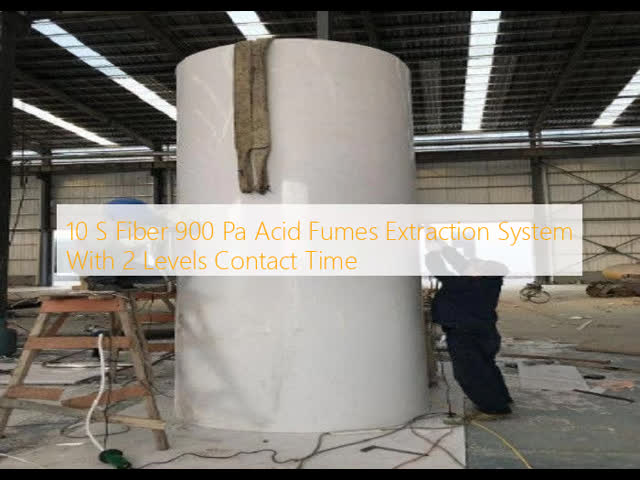 10 S Fiber 900 Pa Acid Fumes Extraction System With 2 Levels Contact Time