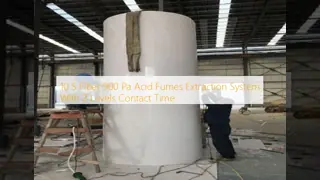 10 S Fiber 900 Pa Acid Fumes Extraction System With 2 Levels Contact Time
