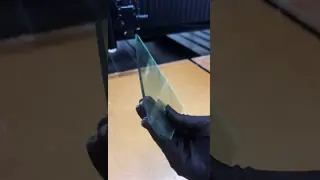 4mm F green glass cutting irregular shape