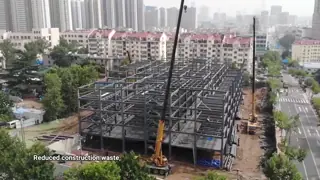 Low Cost Custom Pre Fabricated Industrial Workshop Steel Metal Frame Prefab Hangar Building Modular Warehouse