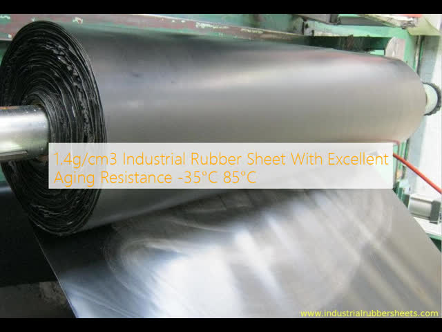 1.4g/cm3 Density Hypalon Rubber Sheet with Excellent Aging Resistance and -35°C to 85°C Temperature Range