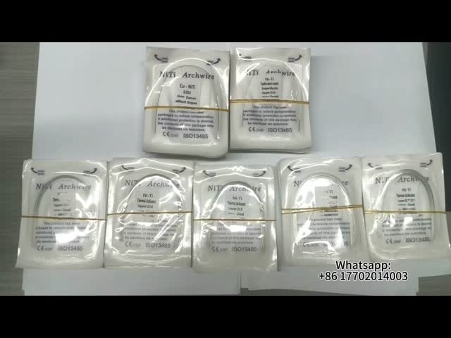 Highly Versatile TMA Cooper Straight Orthodontic Wire Niti or Stainless Steel in Round 0.016 for Dental Materials