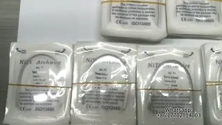 Highly Versatile TMA Cooper Straight Orthodontic Wire Niti or Stainless Steel in Round 0.016 for Dental Materials