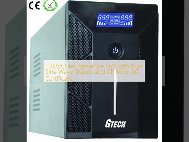 1.5KVA Line Interactive UPS with Pure Sine Wave Output and CE Rohs ISO Certificate