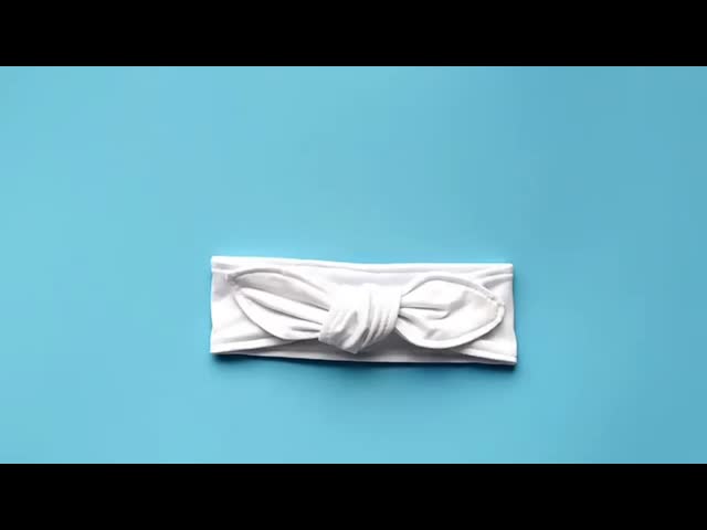 Custom Soft White Sublimation Infant Headbands Hair Bows Fashion Women Headbands