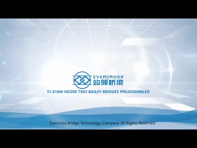 Large Span  GWD Type Modular Steel Bridge With Heavy Load Capacity For Heavy Vehicles