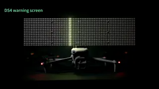 DS4 Warning Screen with 4-Fold Hollow Lightweight Design and 1024 Full-Color Beads for 1000m Flash Visibility on DJI UAVs