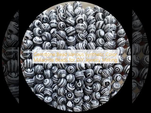 Gemstone Bead Various Synthetic Color Malachite Beads for DIY Jewelry Making