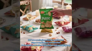 Food Snacks Packaging Custom Aluminum Food Packaging Bags Suitable for Popcorn Potato Chips Yogurt Balls Industrial Food