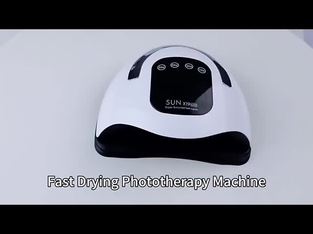 220W UV Nail Lamp with 72 UV/LED Lamp Beads and 365nm+405nm Wavelengths for Fast Curing of Gel Polish