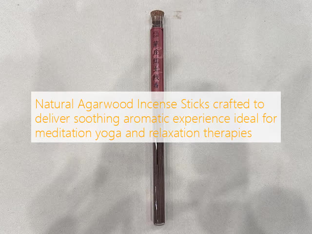 Handcrafted Agarwood Incense Sticks with Long-lasting Fragrance Ideal for Meditation and Relaxation