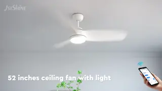 Durable Plastic Ceiling Fan with Lightweight Construction and Powerful Motor Providing Effective Cooling in Public Areas