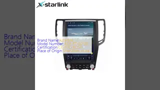 Vertical 12.1 Inch Large Screen For Infiniti G25 G35 G37 Q60S 2007-2014 Car Video Carplay