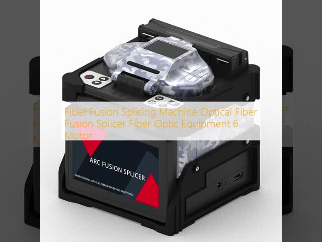 Fiber Fusion Splicing Machine Optical Fiber Fusion Splicer Fiber Optic Equipment 6 Motor
