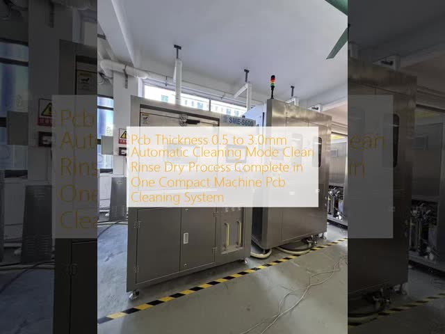 Pcb Thickness 0.5 to 3.0mm Automatic Cleaning Mode Clean Rinse Dry Process Complete in One Compact Machine Pcb Cleaning System