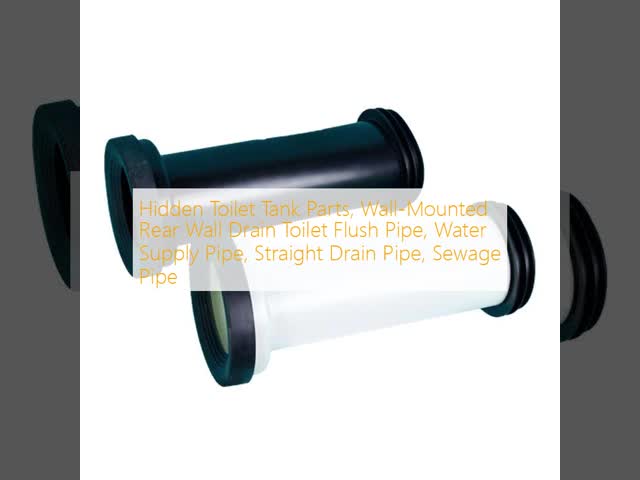 Hidden Toilet Tank Parts, Wall-Mounted Rear Wall Drain Toilet Flush Pipe, Water Supply Pipe, Straight Drain Pipe, Sewage Pipe