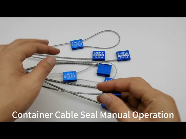 2.0mm Diameter Laser Printed Aluminum Safety Cable Container Wire Seal for Customized