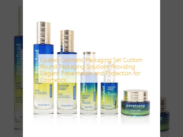 Coated Cosmetic Packaging Set Custom Round Packaging Solutions Providing Elegant Presentation and Protection for Cosmetics