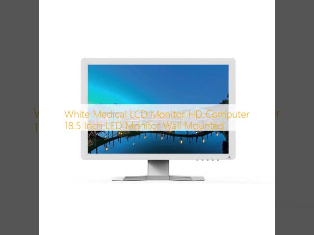 White Medical LCD Monitor HD Computer 18.5 Inch LED Monitor Wall Mounted